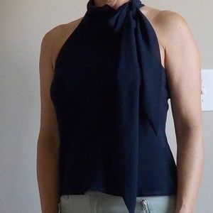Chaps Tie Neck Top